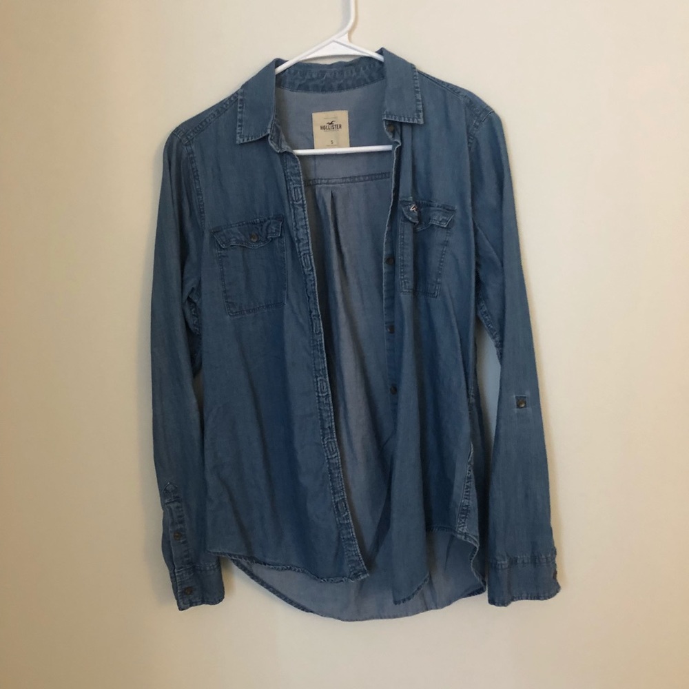 Hollister denim button up